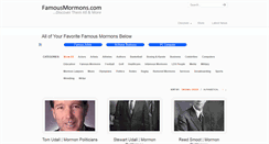 Desktop Screenshot of famousmormons.com