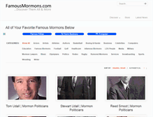 Tablet Screenshot of famousmormons.com